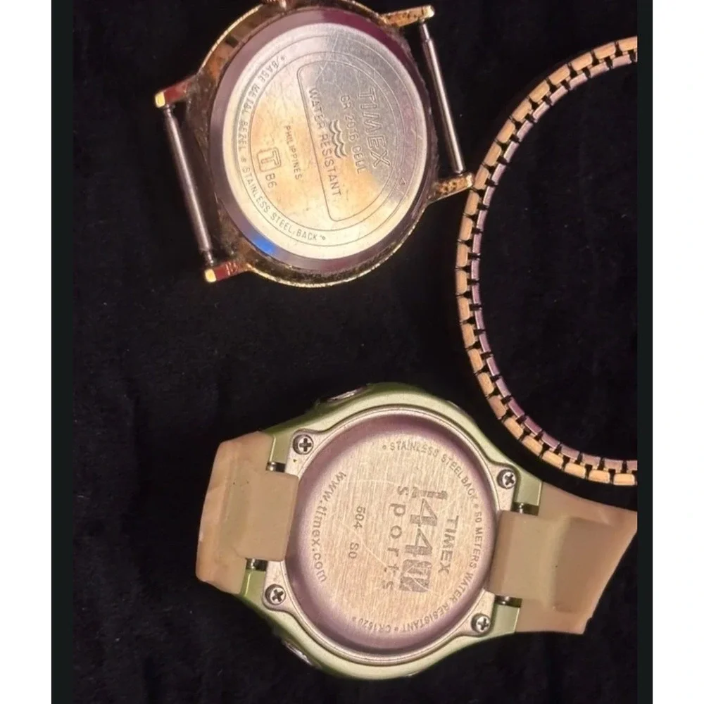 Timex Ladies Watch Bundle 3pc Lot 1440 Sports Quartz Vintage Parts Repair